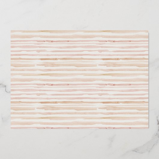 Roos Gold Classic  Mandala Wedding Invite Folie Uitnodiging (Achterkant)