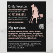 Roos Gold Cleaner Silhouette, portier, maid Flyer (Voorkant)