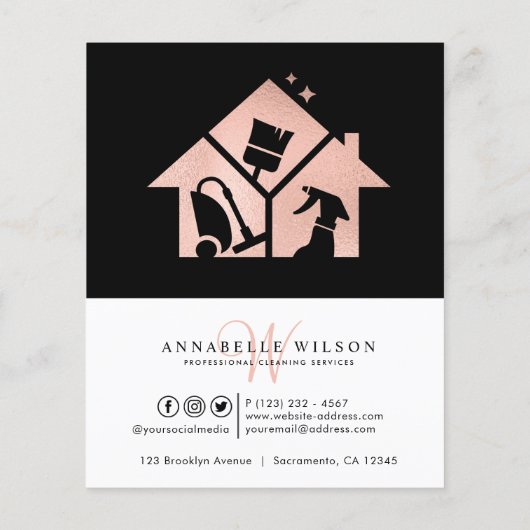 Roos Gold Cleaning Services Flyer (Achterkant)