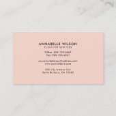 Roos Gold Cleaning Services Visitekaartje (Achterkant)