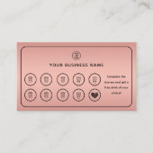 Roos Gold Coffee Cup QR-code Voeg je Logo toe Klantenkaartje (Voorkant)