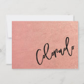 Roos Gold Colorado Passport bedankpas Bedankkaart (Achterkant)