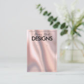 Roos Gold Colour Shift Zijde voor het bezorgen van Visitekaartje (Staand voorkant)