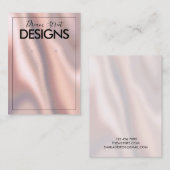 Roos Gold Colour Shift Zijde voor het bezorgen van Visitekaartje (Voorkant / Achterkant)