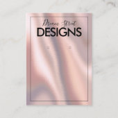 Roos Gold Colour Shift Zijde voor het bezorgen van Visitekaartje (Voorkant)