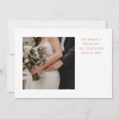 Roos Gold Confetti Aankondiging van het  Gold Phot (Achterkant)