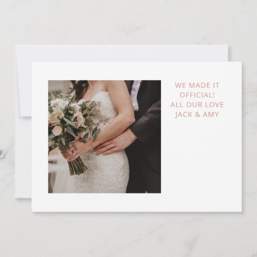 Roos Gold Confetti Aankondiging van het  Gold Phot (Achterkant)