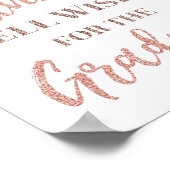 Roos Gold Confetti Advies voor Afstuderen aanmeldi Poster (Hoek)