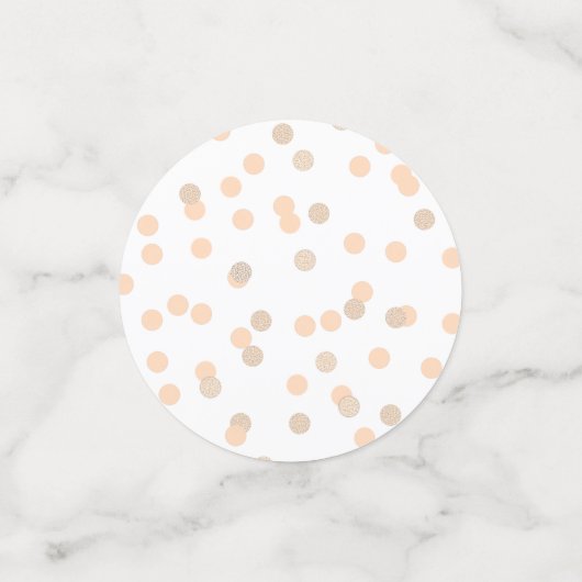 Roos Gold Confetti Birthday Party (Kleine voorkant)