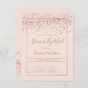 Roos gold confetti blush vrijgezellenfeest per pos kaart