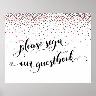 Roos Gold Confetti Log in bij onze eBay-gids Poster