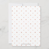 Roos Gold Confetti Moderne kerstfeestdag Kaart (Achterkant)