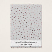 Roos Gold Confetti op grijze haringhouder Kaart (Achterkant)