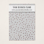 Roos Gold Confetti op grijze haringhouder Kaart (Voorkant)