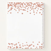 Roos Gold Confetti White 21e jaarboek Notitieboek (Achterkant)