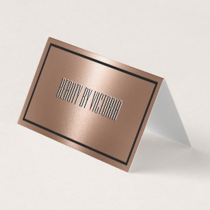 Roos Gold Copper Bronze elegant minimalistisch Visitekaartje