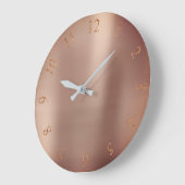 Roos Gold Copper Glitter Metallic US UK Numbers Grote Klok (Hoek)