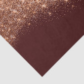 Roos Gold Copper Metallic Glitter Burgundy Maroon Tissuepapier (Detail)