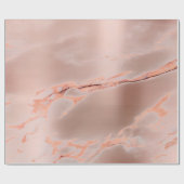 Roos Gold Copper Minimale marmer Abstract metaal Cadeaupapier (Vlak)