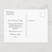 Roos Gold Copper Palm Tree Weddenschap Save Date F Aankondigingskaart (Achterkant)