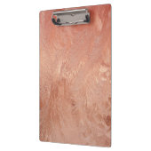 Roos Gold Copper Peach Sand Grain Swirl Metallic Klembord (Links)