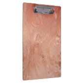 Roos Gold Copper Peach Sand Grain Swirl Metallic Klembord (Rechts)