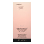 Roos Gold Copper Salon Price List Service Menu (Achterkant)