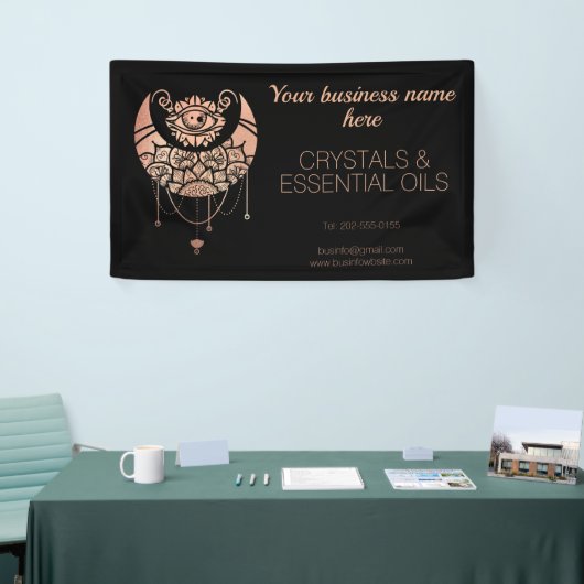 Roos Gold Crescent Moon Craft Booth Spandoek (Beurs)