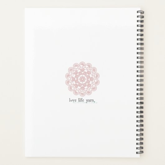 Roos Gold Crochet Planner (Achterkant)