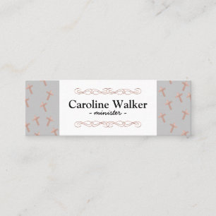 Roos Gold Crosses Religieuze Mini Visitekaartje