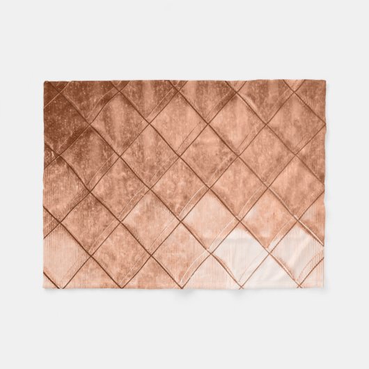 Roos Gold Crush Fleece Deken (Voorkant (Horizontaal))