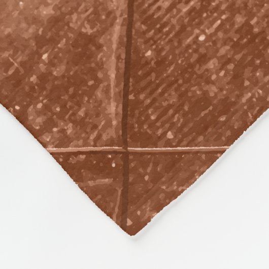 Roos Gold Crush Fleece Deken (Hoek)