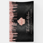 Roos Gold Cupcake Glitter Drift Bakery Chef Black Spandoek (Verticaal)