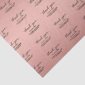 Roos Gold Custom Dank u Business Tissuepapier (Detail)