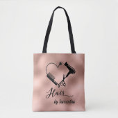 Roos Gold Custom Hair Stylist Salon Tote Bag (Voorkant)