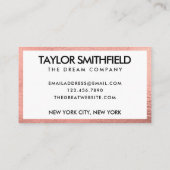 Roos Gold Custom Hartelijk dank voor sociale media Visitekaartje (Achterkant)