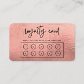 Roos Gold Custom Loyalty Kaart Visitekaartje (Voorkant)