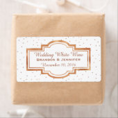  Roos Gold Custom Wedding Mini wijnlabels Etiket (Insitu)