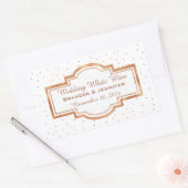  Roos Gold Custom Wedding Sticker (Envelop)