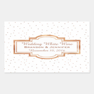 Roos Gold Custom Wedding Sticker