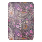 Roos Gold Daisy en Pansies Elegant Floral Badmat (Voorkant Verticaal)