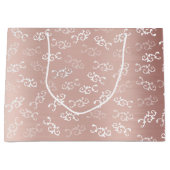  Roos Gold Damask Patroon Groot Cadeauzakje (Voorkant)