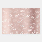  Roos Gold Damask Patroon Inpakpapier Vel (Voorkant 3)