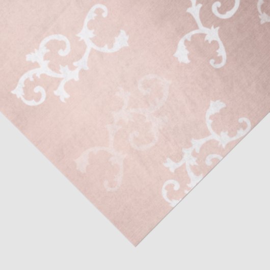  Roos Gold Damask Patroon Tissuepapier (Detail)