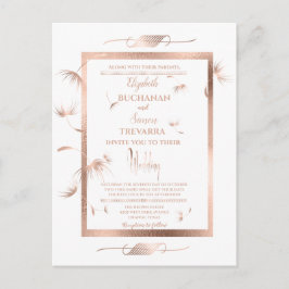 Roos Gold Dandelion Fluff Simple en Elegant Briefkaart