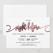 Roos Gold De nacht voor het repetitief eten Kaart (Voorkant / Achterkant)