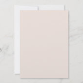 Roos Gold Delicate Leaves Pink Beige Wedding Kaart (Achterkant)