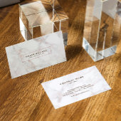 Roos-Gold Deluxe Faux Marble Stone Visitekaartje