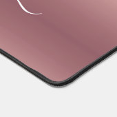 Roos Gold Desk Mat Aangepaste naam en letter (Hoek)