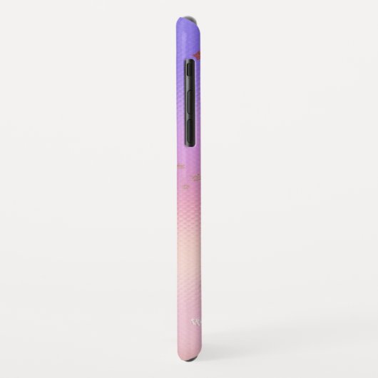 Roos Gold Diagonal Sars Patroon Case-Mate iPhone Case (Achterkant/links)